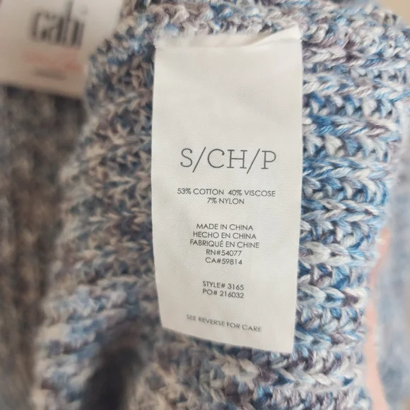 Cabi Love Carol Napa Vest Sleeveless Duster Cardigan Marled Knit Sz Small - Picture 9 of 9